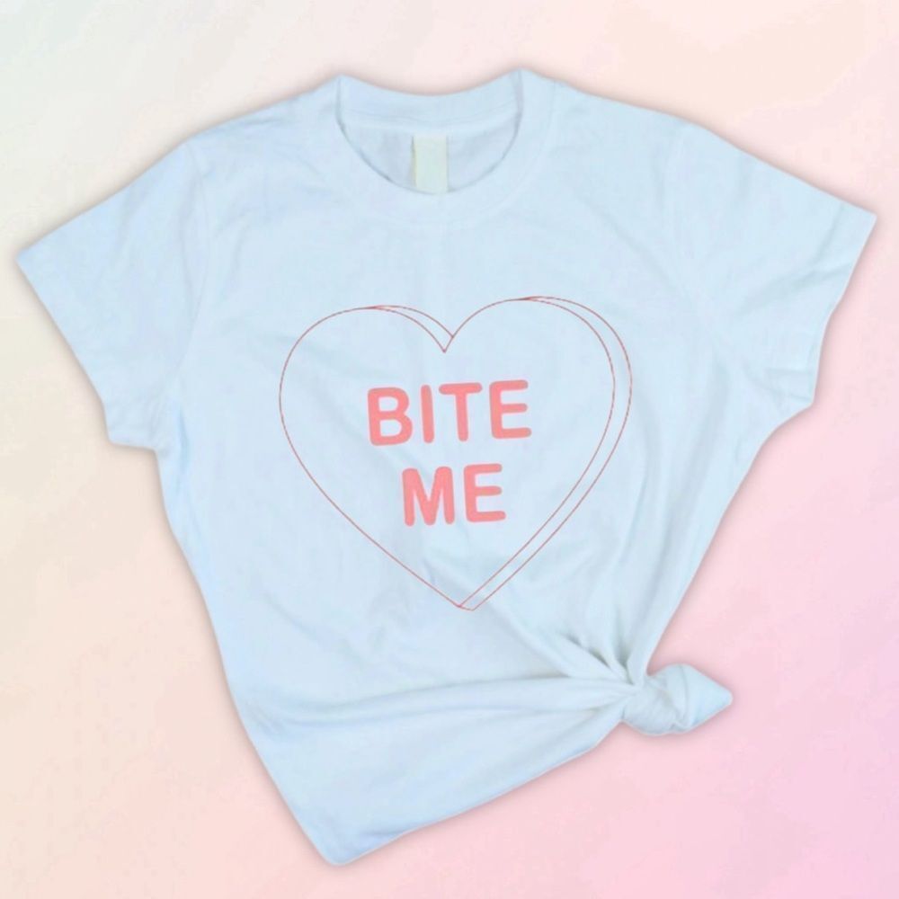 Anti-Valentine’s Day, Conversation Heart Tee, Slim Fit, Size S-3X
